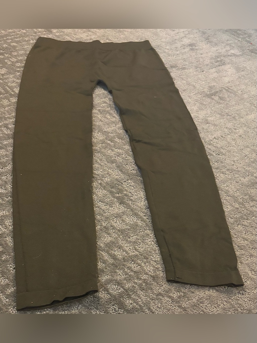 Adult Slim Straight Olive Green Pants